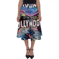 Hollywood Art Starry Night Van Gogh Perfect Length Midi Skirt by Modalart