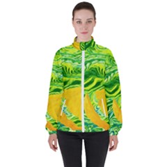 Zitro Abstract Sour Texture Food Women s High Neck Windbreaker by Amaryn4rt