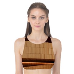 Architecture Art Boxes Brown Tank Bikini Top by Amaryn4rt