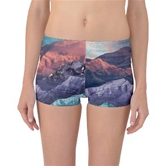 Adventure Psychedelic Mountain Reversible Boyleg Bikini Bottoms by Modalart
