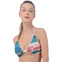 Leaves Boho Plant Bohemian Drawing Knot Up Bikini Top View1