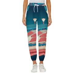 Bridge Transportation Train Toys Women s Cropped Drawstring Pants by Modalart