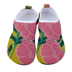 Pink Flower Seamless Pattern Men s Sock-style Water Shoes by Bedest