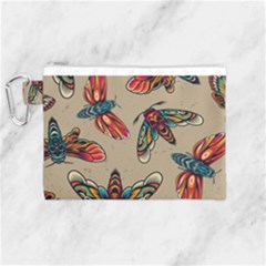 Tattoos Colorful Seamless Pattern Canvas Cosmetic Bag (medium) by Bedest