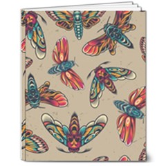 Tattoos Colorful Seamless Pattern 8  X 10  Softcover Notebook by Bedest
