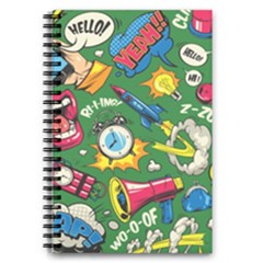 Pop Art Colorful Seamless Pattern 5 5  X 8 5  Notebook by Bedest