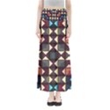 Symmetry Geometric Pattern Texture Full Length Maxi Skirt View1