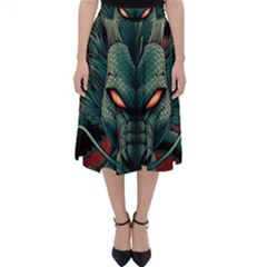 Dragon Art Classic Midi Skirt by Pakjumat