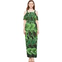 Shanghai Botanical Garden Draped Sleeveless Chiffon Jumpsuit View1