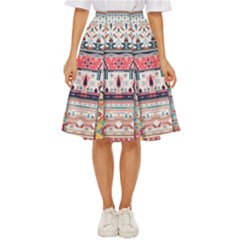 Pattern Texture Multi Colored Variation Classic Short Skirt by Pakjumat