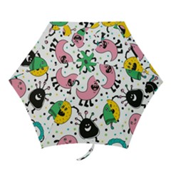 Funny Monster Pattern Mini Folding Umbrellas by Pakjumat
