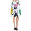 Funny Monster Pattern Flared Midi Skirt View2