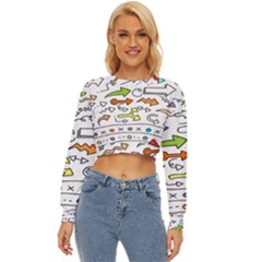 Desktop Pattern Art Graphic Design Lightweight Long Sleeve Sweatshirt by Hannah976