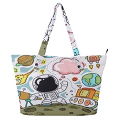 Sketch Cute Child Funny Full Print Shoulder Bag by Hannah976