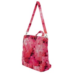 Mosaic Structure Pattern Background Crossbody Backpack by Hannah976