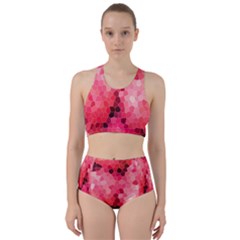 Mosaic Structure Pattern Background Racer Back Bikini Set by Hannah976