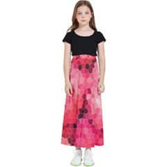 Mosaic Structure Pattern Background Kids  Flared Maxi Skirt by Hannah976