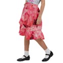 Mosaic Structure Pattern Background Kids  Ruffle Flared Wrap Midi Skirt View2