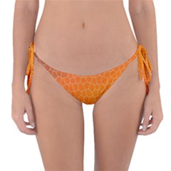 Orange Mosaic Structure Background Reversible Bikini Bottoms by Hannah976