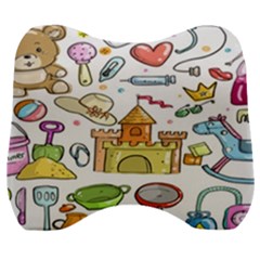 Baby Equipment Child Sketch Hand Velour Head Support Cushion by Hannah976