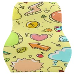 Cute Sketch Child Graphic Funny Car Seat Back Cushion  by Hannah976