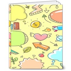 Cute Sketch Child Graphic Funny 8  X 10  Hardcover Notebook by Hannah976