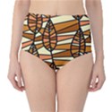 Autumn Leaf Mosaic Seamless Classic High-Waist Bikini Bottoms View1