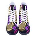 Seamless Halloween Day Of The Dead Women s High-Top Canvas Sneakers View1