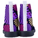 Seamless Halloween Day Of The Dead Women s High-Top Canvas Sneakers View4