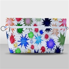 Inks Drops Black Colorful Paint Handbag Organizer by Hannah976