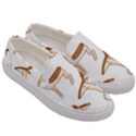 Seamless Deer Pattern Design Men s Canvas Slip Ons View3