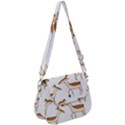 Seamless Deer Pattern Design Saddle Handbag View1