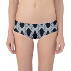 Pattern Beetle Insect Black Grey Classic Bikini Bottoms by Hannah976