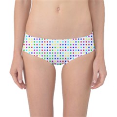 Dots Color Rows Columns Background Classic Bikini Bottoms by Hannah976