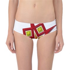 Pattern Tile Decorative Design Star Classic Bikini Bottoms by Hannah976