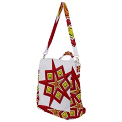 Pattern Tile Decorative Design Star Crossbody Backpack by Hannah976