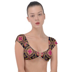 Kaleidoscope Art Pattern Ornament Cap Sleeve Ring Bikini Top by Hannah976