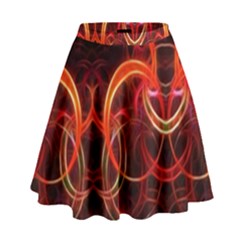 Background Fractal Abstract High Waist Skirt by Hannah976