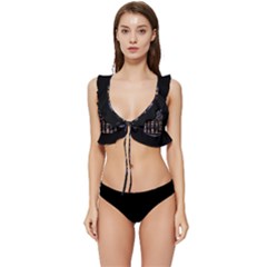 Rosette Cathedral Low Cut Ruffle Edge Bikini Top by Hannah976