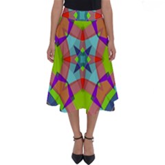 Farbenpracht Kaleidoscope Pattern Perfect Length Midi Skirt by Hannah976