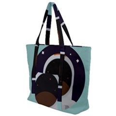 Astronaut Space Astronomy Universe Zip Up Canvas Bag by Sarkoni