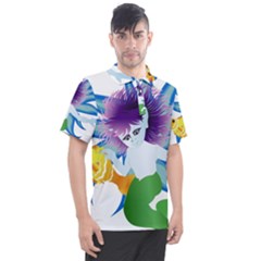 Mermaid Fantasy Undersea Merman Men s Polo T-shirt by Sarkoni