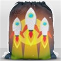 Rocket Take Off Missiles Cosmos Drawstring Bag (Large) View1