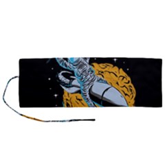 Astronaut Planet Space Science Roll Up Canvas Pencil Holder (m) by Sarkoni