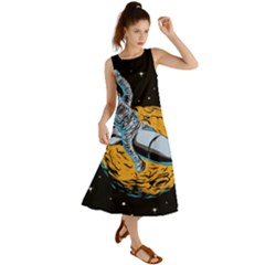 Astronaut Planet Space Science Summer Maxi Dress by Sarkoni