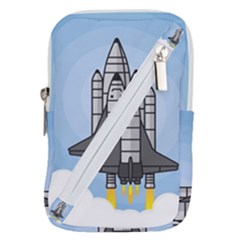 Rocket Shuttle Spaceship Science Belt Pouch Bag (small) by Sarkoni