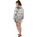 Cute Cats Seamless Pattern Long Sleeve Kimono View2