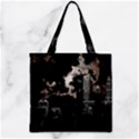 City Night Moon Skyline Skyscraper Zipper Grocery Tote Bag View1