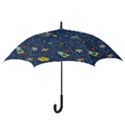 Cat Cosmos Cosmonaut Rocket Hook Handle Umbrellas (Medium) View3