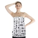 Pattern Hipster Abstract Form Geometric Line Variety Shapes Polkadots Fashion Style Seamless Strapless Top View1